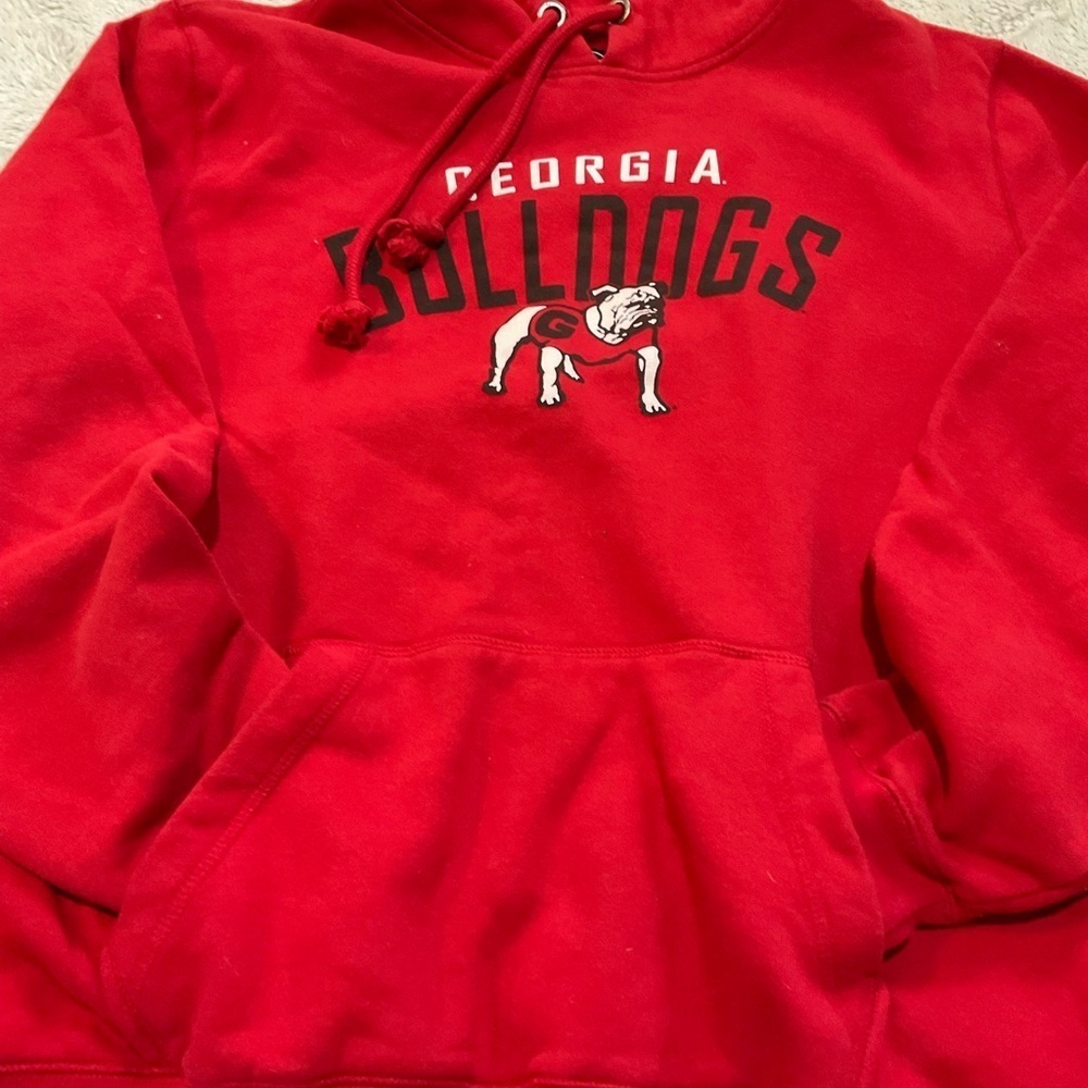 Georgia Bulldog Hooded Sweat Shirt Size L